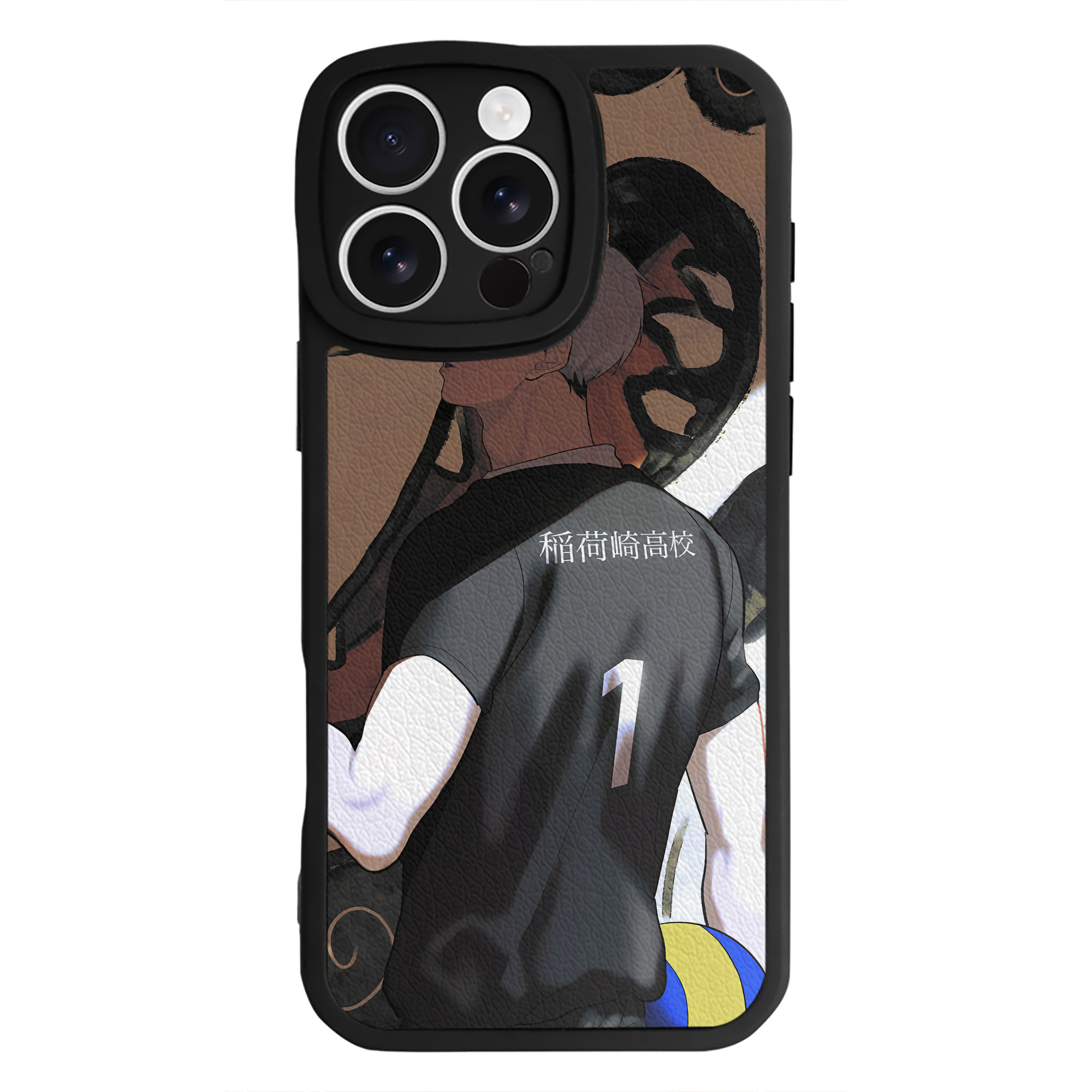 （画像用） ハイキュー!! Haikyu!! 【iPhone 16シリーズ対応】シリコンスマホケース（レザー調） 材質：シリコン